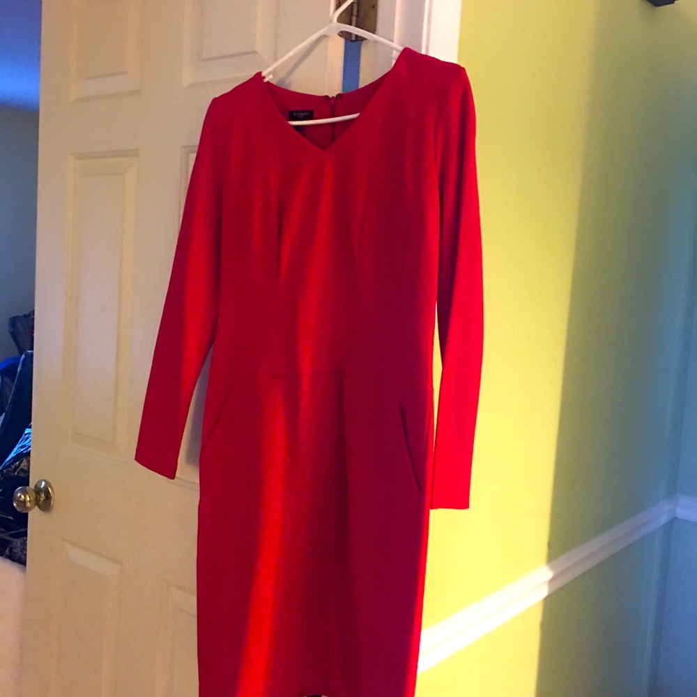 Classic red dress by Talbots 8 petite